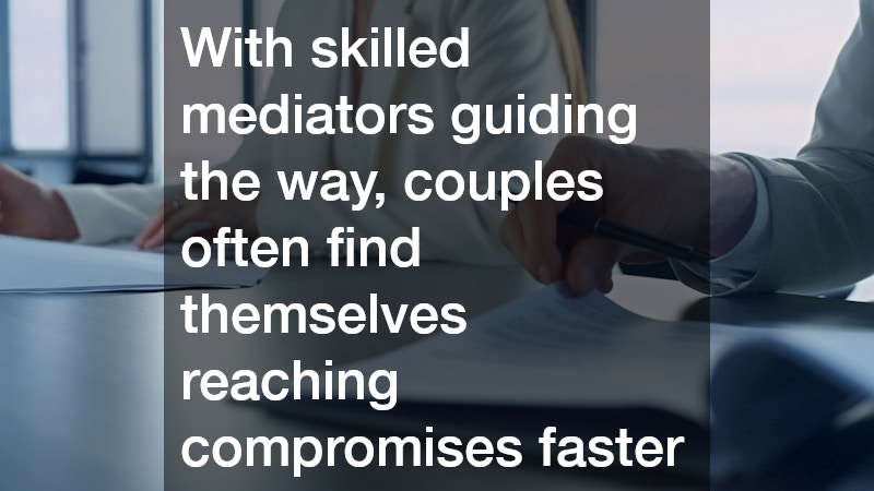 couple signing divorce papers